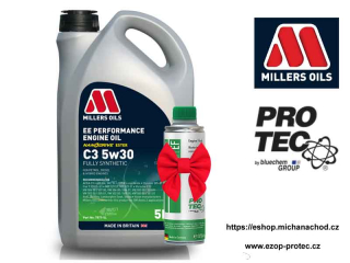 Millers Oils EE PERFORMANCE C3 5W-30 5 L + Engine Flush PRO-TEC ZDARMA